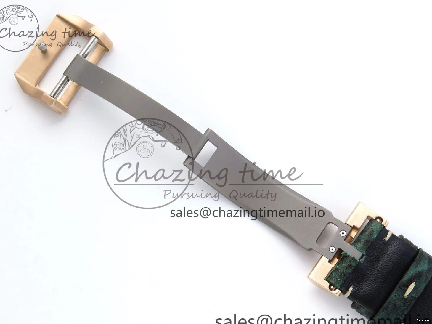 MIROTIME 0505 Durable Big Pilot IW329702 M+F 1:1 Best Edition Green Dial on Green Leather Strap MY 7006